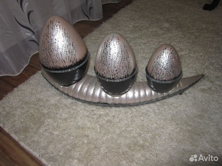 Набор из трёх яиц на подставке Турция