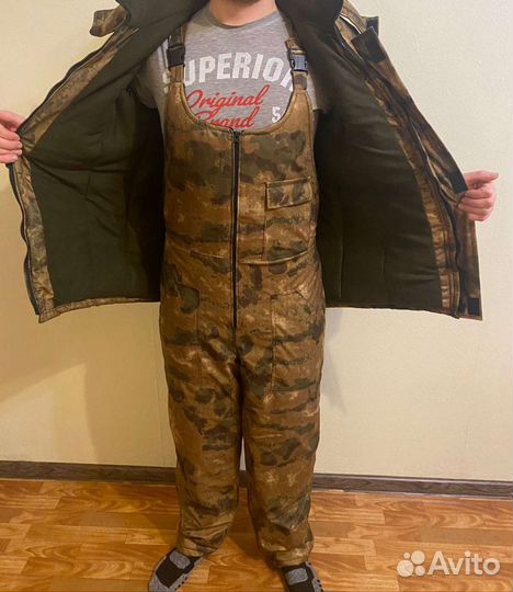 Зимний костюм для охоты и рыбалки. Мох 0111