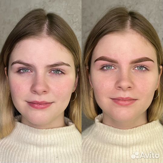 Окрашивание бровей