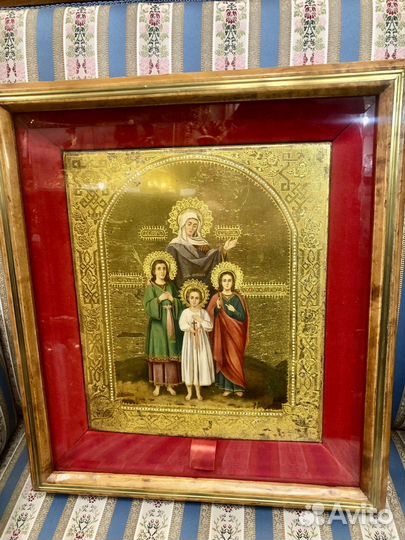 Икона «Мученицы Вера, Надежда, Любовь 19 в