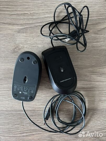 Мышь проводная Dell, Logitech