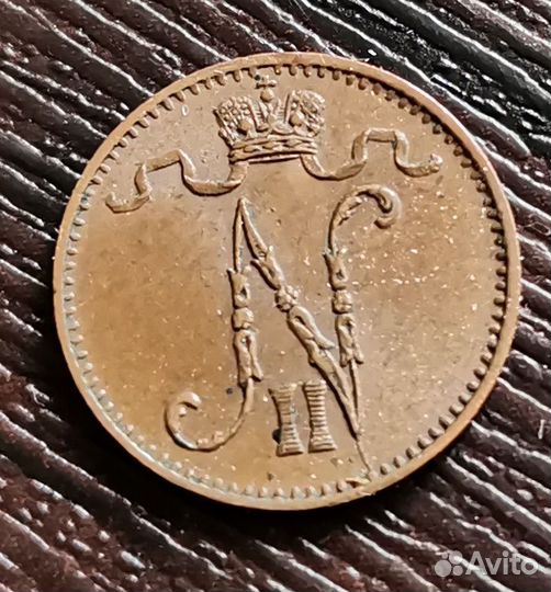 1 пени 1908 Финляндия