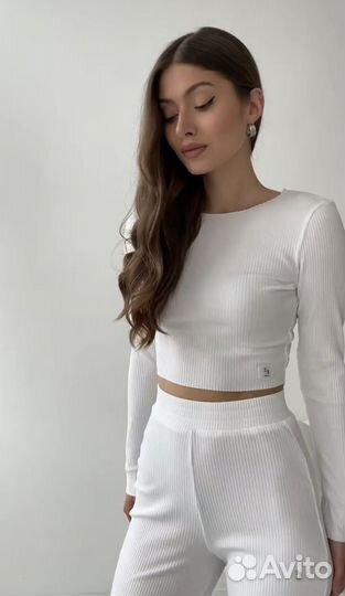 Костюм лапша, белый р.44 новый с бирками