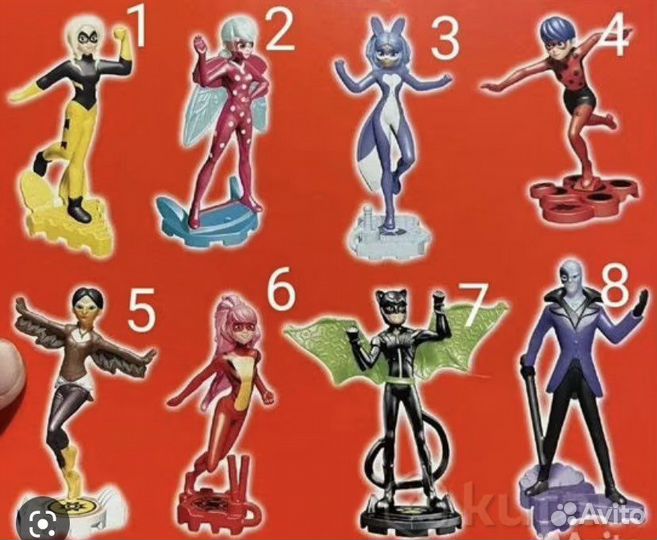 Киндер сюрприз коллекция леди баг и супер кот