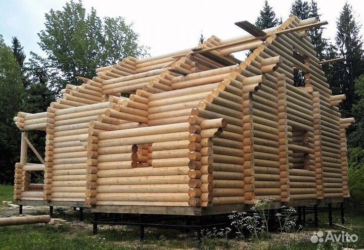 Сборка срубов