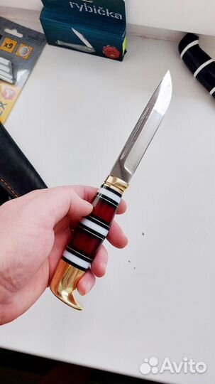 Финка жиганская финский нож на наборном оргстекле