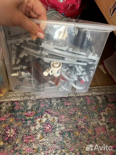 Lego грузовой поезд 10875 плюс мосты и рельсы