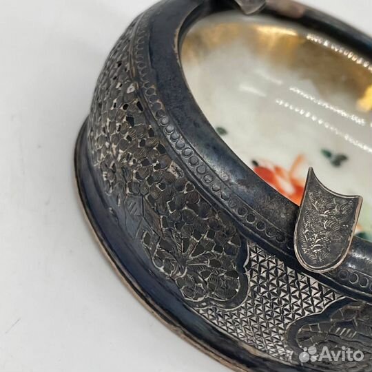 Серебряная пепельница на три сигареты, Вьетнам