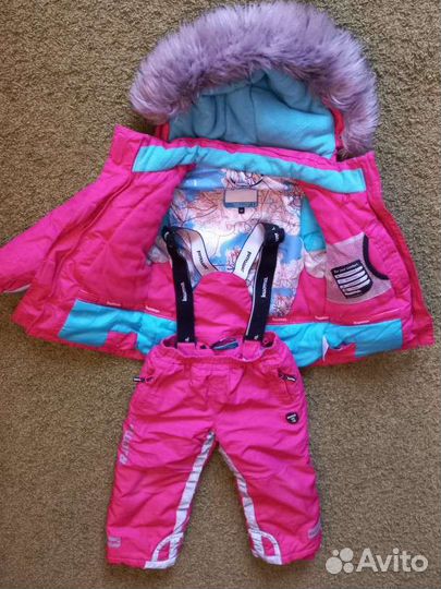 Зимний костюм для девочки 104