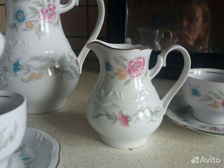 Сервиз кофейный фарфоровый гдр