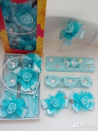 Аксессуары для волос. Набор. Подарок. Ручная раб