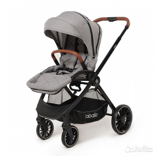 Коляска 2в1 Labala Born Grey