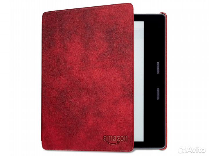 Обложка для Kindle Oasis красная кожаная