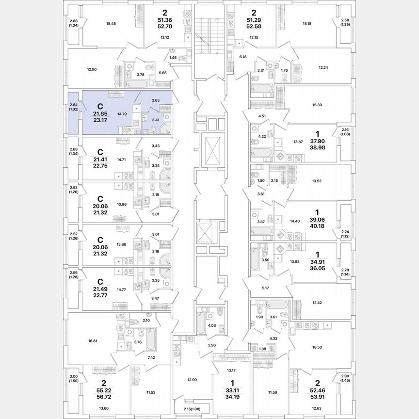 Квартира-студия, 23,2 м², 9/12 эт.