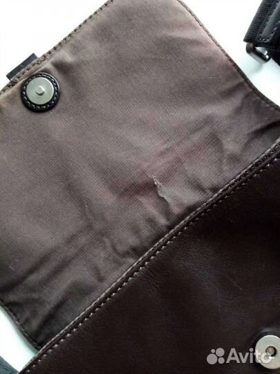 Сумка мужская натуральная кожа Fossil