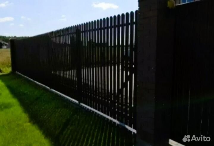 Забор металлический под ключ быстро