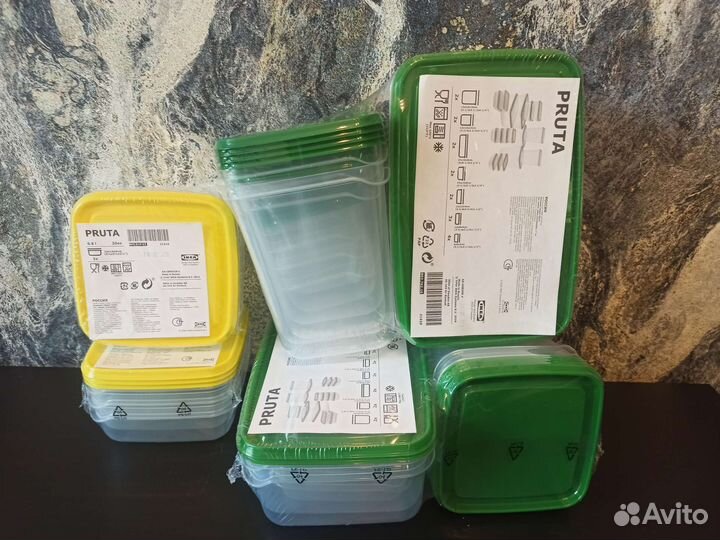 Pruta IKEA набор из 17 контейнеров для хранения