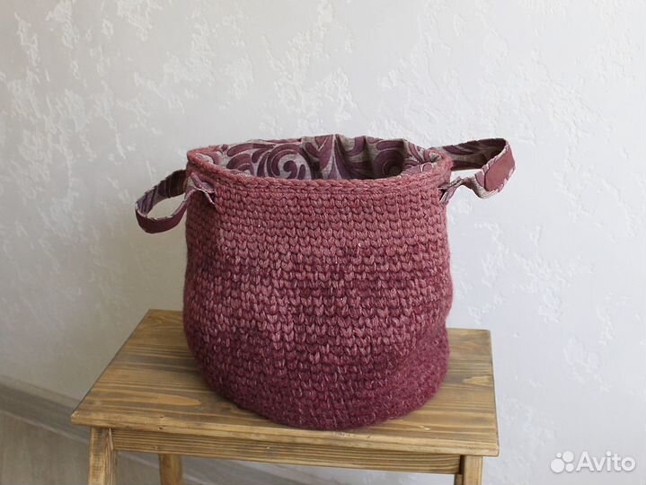 Интерьерная корзина ручной работы