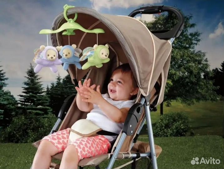 Мобиль на кроватку с проектором Мечты о бабочках