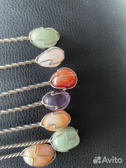 Ложки и вилки с камнями, винтаж