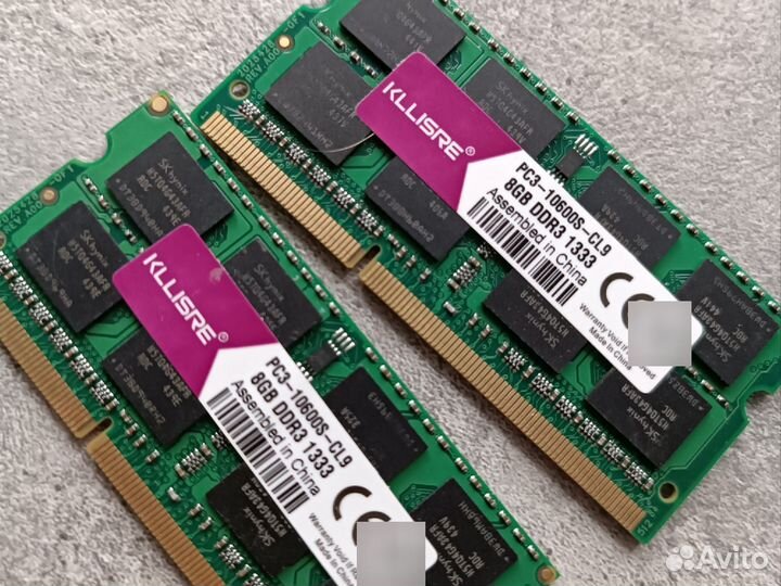 Оперативная память ddr3 для ноутбука 16gb