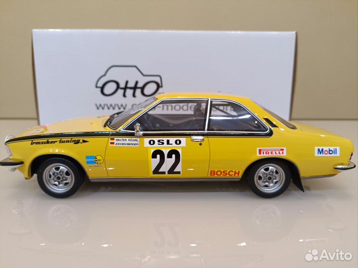 Opel Commodore GS/E Coupe 1973г Желтый 1:18