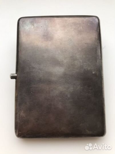 Портсигар серебряный с орнаментом 1908-1917 г.г