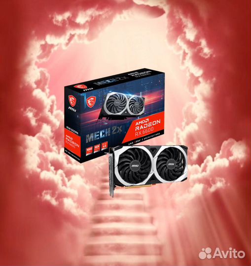 Видеокарта MSI AMD rx 6600 mech 2x