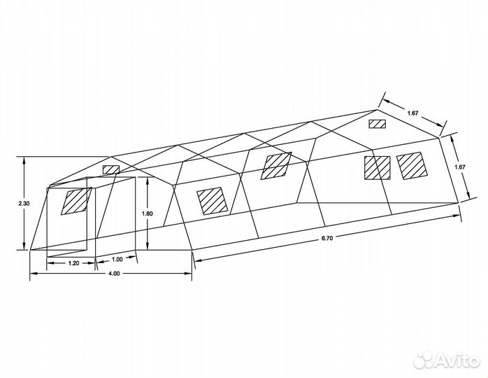 Армейская палатка Марш-16