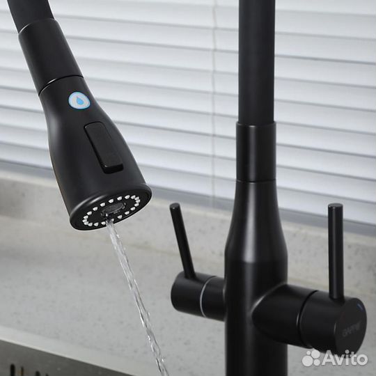 Смеситель для кухни Gappo G4399-66, черный