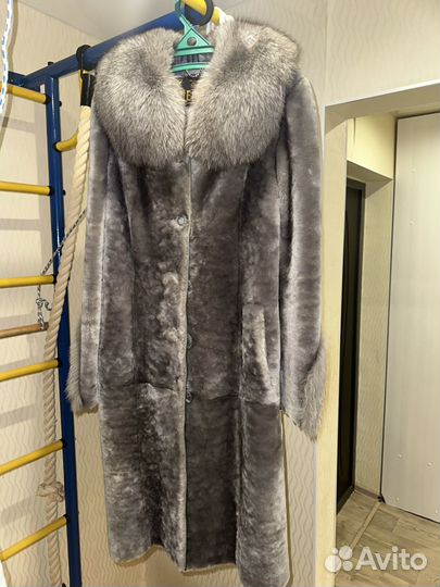 Шуба из мутона 44