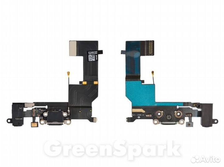 Шлейф для iPhone 5S + разъем зарядки + разъем гар