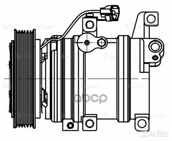 Lcac 2515 компрессор кондиционера Mazda 6 GG 0