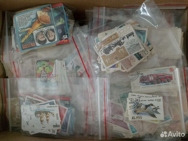 Большая коллекция марок 2900шт