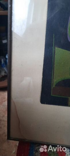 Цветная линогравюра, Натюрморт с яблоками