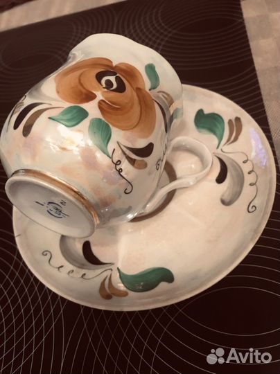 Кофейный, фарфоровый сервиз СССР