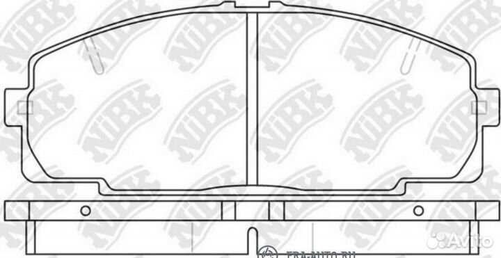 Nibk PN1237 Колодки тормозные передние