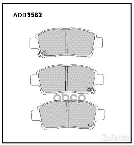 Колодки тормозные дисковые перед toyota YAR