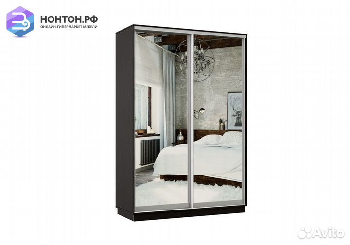 Шкаф-купе двухдверный Арго венге