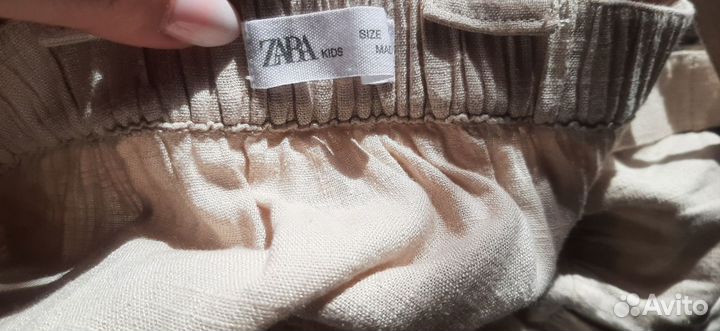 Платье-сарафан для девочки лен Zara(оригинал)