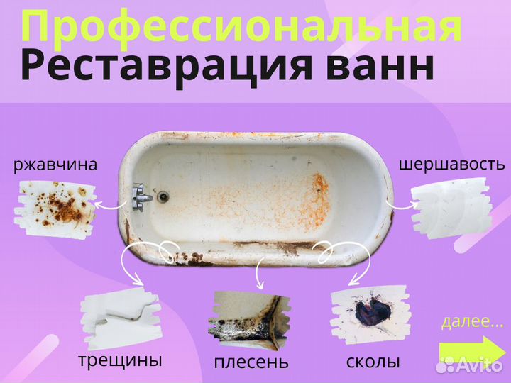 Реставрация ванн акрилом (с Гарантией 5лет)