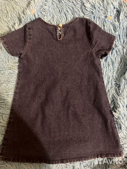 Джинсовый сарафан для девочки 98-104