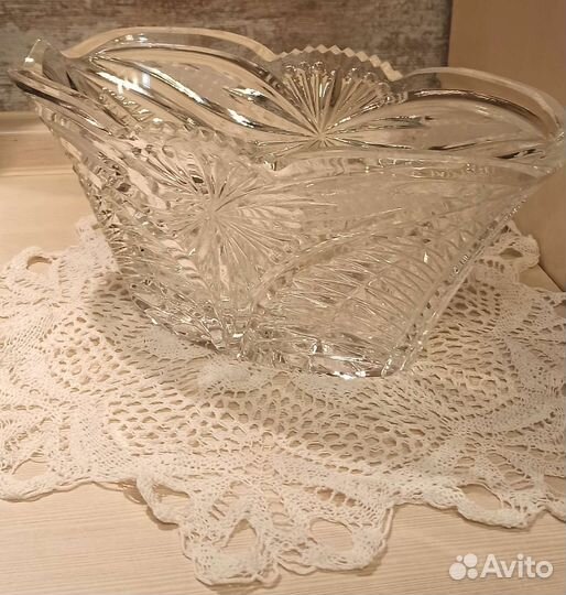 Хрустальная ваза для конфет, фруктов