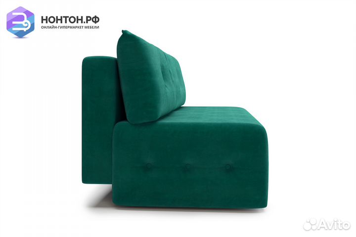 Диван еврокнижка Сити изумрудный