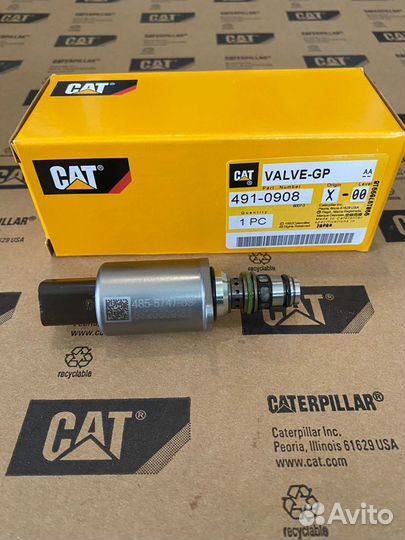 Соленоидный клапан CAT Сaterpillar 491-0908