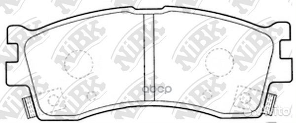 Колодки тормозные KIA clarus 96/RIO/shuma 00