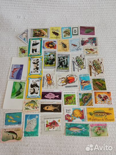 Марки фауна и флора 441 шт