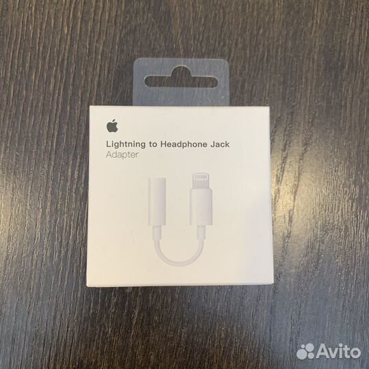 Переходник lighting-3,5 Jack для наушников iPhone