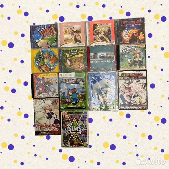 Диски с играми и мультиками