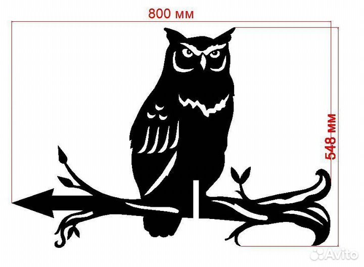 Флюгер 3Д модель